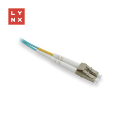 LYNX duplexní patch kabel MM, OM3, LC/LC, 50/125µm, 1m