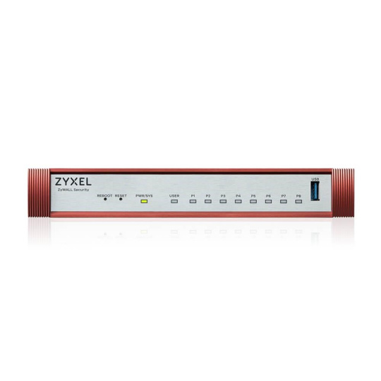 Zyxel USG FLEX 100H Series, 8 Gigabit user-definable ports, 1*USB with 1 YR Gold Security Pack Zyxel USG FLEX 100H Series, 8 Gigabit user-definable ports, 1*USB with 1 YR Gold Security Pack