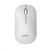 ACER bezdrátová myš Wireless Mouse AMR130,dual mode 2.4GHz + BT 5.2,4 tlačítka,1600dpi,125Hz,30 IPS,Bílá