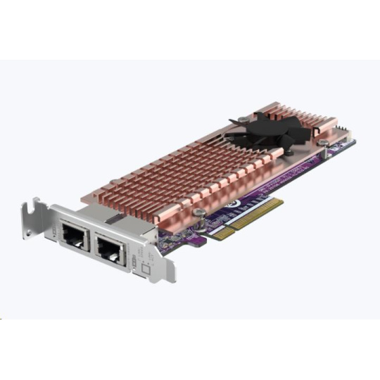 QNAP QM2-2P410G2T rozšiřující karta 2xM.2 2280 PCIe NVMe SSD, 2x10GbE, 4xPCle