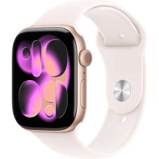 Apple Watch Series 11 GPS 46mm Rose Gold Aluminium Case with Light Blush Sport Band - M/L Apple Watch Series 11 GPS 46mm Rose Gold Aluminium Case with Light Blush Sport Band - M/L