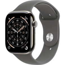 Apple Watch Series 11 GPS + Cellular 46mm Natural Titanium Case with Stone Grey Sport Band - M/L Apple Watch Series 11 GPS + Cellular 46mm Natural Titanium Case with Stone Grey Sport Band - M/L