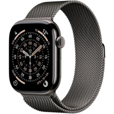 Apple Watch Series 11 GPS + Cellular 46mm Slate Titanium Case with Slate Milanese Loop - S/M Apple Watch Series 11 GPS + Cellular 46mm Slate Titanium Case with Slate Milanese Loop - S/M