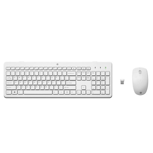 HP 230 Wireless Mouse and Keyboard Combo (White) CZ/SK - bezdrátová klávesnice a myš - pošk.obal