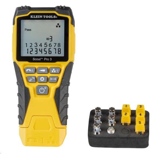 BAZAR - KLEIN TOOLS - VDV Scout® Pro 3 Tester Kit - 5x RJ45, 5x F-konektor - rozbaleno