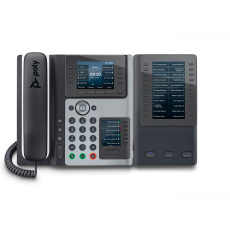 Poly Edge E400 IP Phone and PoE-enabled