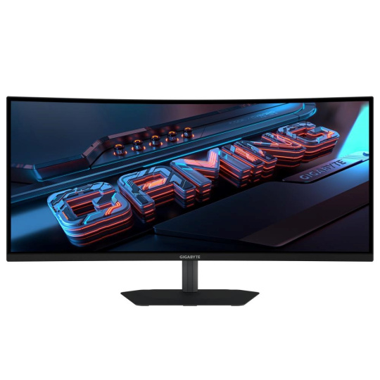 GIGABYTE LCD - 34" Gaming monitor G34WQCP, Prohnutý VA1500R, 3440x1440 WQHD, 180Hz, 4000:1, 350cd/m2, 1ms, 2xHDMI, 1xDP