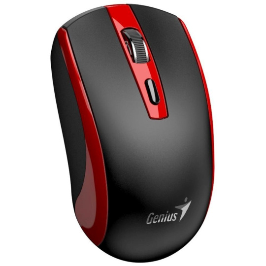 GENIUS myš ECO-8150/ 1200 dpi/ bezdrátová/ dobíjecí/ Copilot/ černo-červená