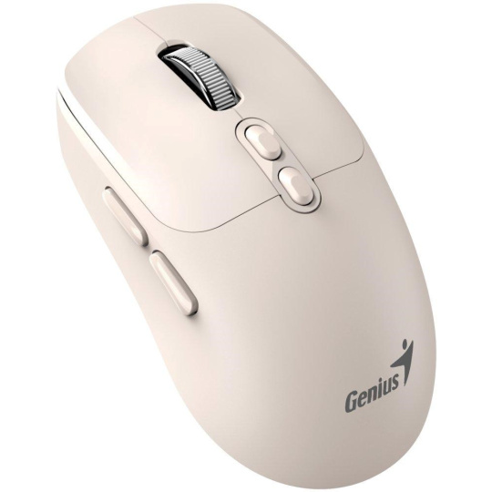 GENIUS myš NX-8080S BT/ duální Bluetooth + 2,4GHz/ 1600 dpi/ Copilot/ bezdrátová/ tichá/ béžová
