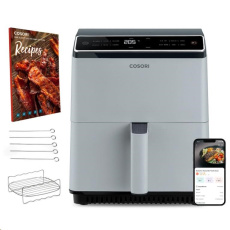 Cosori Dual Blaze 6.4L SMART horkovzdušná  fritéza + 5x špíz a gril. rošt, černá