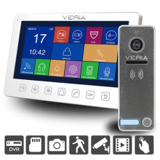 VERIA SET videotelefon 7076B bílý + vstupní stanice 230