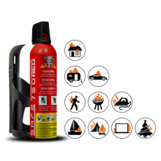 Safe SET Hasicí sprej  750 RED + držák  75C