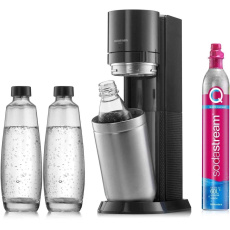 BAZAR - SodaStream Duo Titan Promo-Pack výrobník sody, bombička s CO2, černý - Opraveno