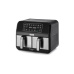 Kenwood kHealthy horkovzdušná fritéza, 1700 W, se dvěma zásuvkami, 4+4 l, 8 programů, černá