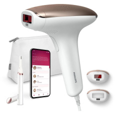 Philips Lumea IPL 7000 Series epilátor, zastřihovač HP6388, aplikace, 2 nástavce