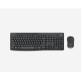 BAZAR - Logitech Silent Wireless Combo MK295, bezdrátová klávesnice + myš, 2.4 GHz, CZ/SK, Graphite ROZBALENO