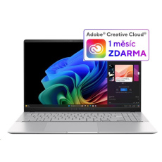 ASUS NTB Vivobook S 15 OLED (S5507QA-OLED006W), X1E 78 100, 15.6" 2880x1620, 16GB, 1TB SSD, Adreno, W11Home, Cool Silver