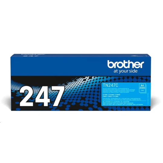 BAZAR - BROTHER Toner TN-247C - cca 2300stran - Poškozený obal