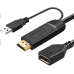 PremiumCord Adaptér HDMI 2.0 na DisplayPort 1.2 rozlišení 4K@60Hz 25cm