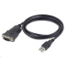 GEMBIRD Kabel adapter USB-serial 1,5m 9 pin (com), černý