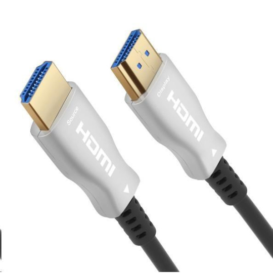 PREMIUMCORD Kabel HDMI optický fiber High Speed with Ether. 4K@60Hz, 50m, M/M, zlacené konektory