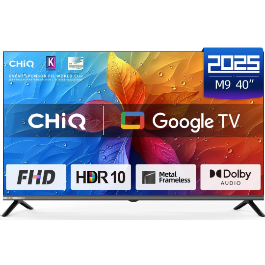 BAZAR - CHiQ L40M9E TV 40", Full HD, smart, Google TV, Dolby Audio, dbx-tv, HDR 10 - Rozbaleno (Komplet)