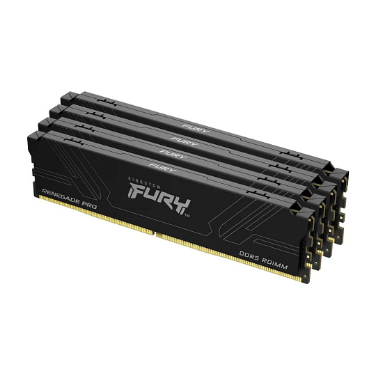 KINGSTON DIMM DDR5 128GB (Kit of 4) 7600MT/s CL40 FURY Renegade Pro Black KINGSTON DIMM DDR5 128GB (Kit of 4) 7600MT/s CL40 FURY Renegade Pro Black