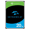 SEAGATE HDD SkyHawk AI Video Hard Drive 20TB, 6Gb/S SATA, 512e, 7200 RPM,cache 512 Mb