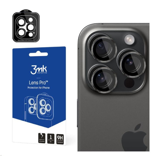 3mk ochrana kamery Lens Protection Pro pro Apple iPhone 14 Plus, grafitová