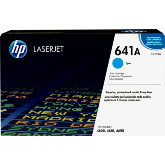 HP 641A Cyan LJ Toner Cart, C9721A (8,000 pages)