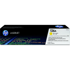 HP 126A Yellow LJ Toner Cart, CE312A (1,000 pages)