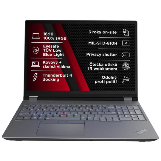 BAZAR - LENOVO NTB ThinkPad/Workstation P16 G2 - i7-14700HX ,16" WQXGA,32GB,1TBSSD,RTX 2000 Ada 8GB,IRcam,W11P - rozbale