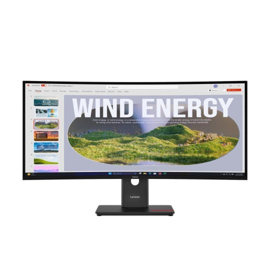 LENOVO LCD T34WD-40+MC60 - 34",VA,21:9,3440x1440,120Hz,300cd/m2,3000:1,4ms,HDMI,DP,USBHub,USB-C(100W PD),RJ45,Nákl,Zdvih LENOVO LCD T34WD-40+MC60 - 34",VA,21:9,3440x1440,120Hz,300cd/m2,3000:1,4ms,HDMI,DP,USBHub,USB-C(100W PD),RJ45,Nákl,Zdvih