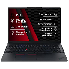 LENOVO NTB ThinkPad E16 G3 - Ultra5 226V,16" WUXGA 120Hz,16GB,512SSD,IRcam,W11P LENOVO NTB ThinkPad E16 G3 - Ultra5 226V,16" WUXGA 120Hz,16GB,512SSD,IRcam,W11P
