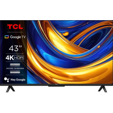 TCL P655 43" TV, 4K Ultra HD, HDR, WiFi, Bluetooth, Chromecast, Miracast, Dolby Digital, Google TV