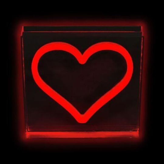 2Kids Toys LED NEON LIGHT lampička Srdce červené 2Kids Toys LED NEON LIGHT lampička Srdce červené