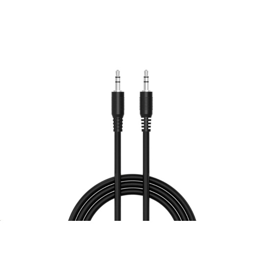 WG Propojovací AUX kabel Jack 3,5mm / 1m / black WG Propojovací AUX kabel Jack 3,5mm / 1m / black