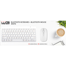 WG - Bluetooth klávesnice s myší / white