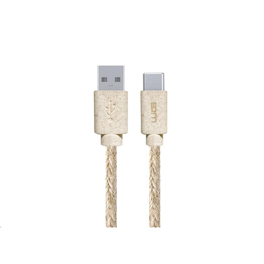 WG - Datový kabel Type-C (male) na USB-A (male), 2 metry, konopný ECO