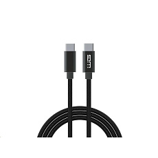 WG - Datový kabel Type-C na Type-C, 50 cm, černá