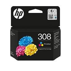 HP 308 Tri-color Original Ink Cartridge (120 pages)