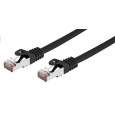 C-TECH kabel patchcord Cat6, FTP, černý, 0,25m