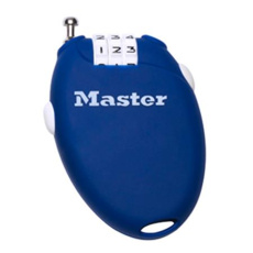 Master Lock Zatahovací kabelový zámek 4603EURD - modrý Master Lock Zatahovací kabelový zámek 4603EURD - modrý