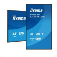 iiyama ProLite LH4375UHS-B2AG, 4K, USB, RS232, Ethernet, Wi-Fi, Android, kit (RS232), black