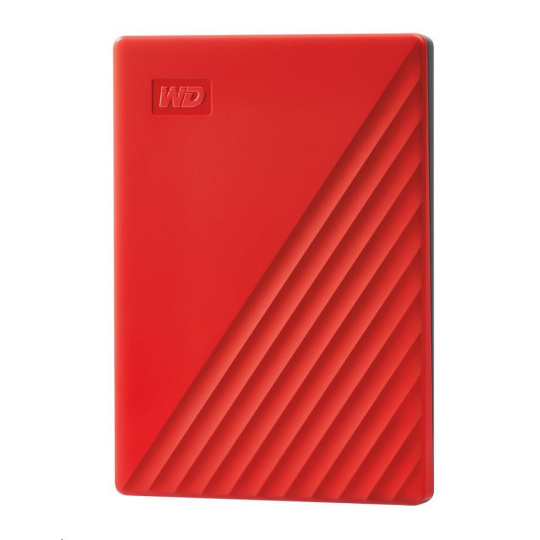 WD My Passport Portable 2TB, Externí HDD, USB 3.0, červená