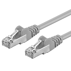 Premiumcord Patch kabel CAT 6a S-FTP,RJ45-RJ45,LSOH, AWG 26/7 7m šedá