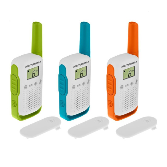 Motorola vysílačka TLKR T42 (3 ks, dosah až 4 km), Triple Pack