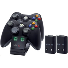 VENOM VS2891 Xbox 360 Black Twin Docking Station + 2 batteries