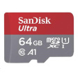 SanDisk MicroSDXC karta 64GB Ultra (100MB/s, A1 Class 10 UHS-I, Android - Imaging Packaging) + adaptér