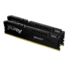 KINGSTON DIMM DDR5 64GB (Kit of 2) 6000MT/s CL36 FURY Beast Černá EXPO